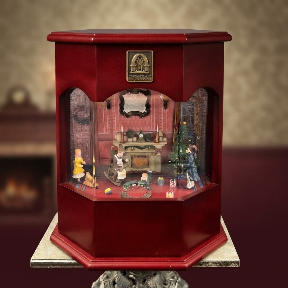Thomas Pacconi Classics Animated Christmas Music Box 6 Metal Discs & AC Adapter